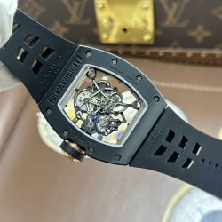 Đồng Hồ Richard Mille RM055 Replica 11 Vỏ Gốm Đen Viền Màu Đồng Xưởng ZF 49.9×42 (2)