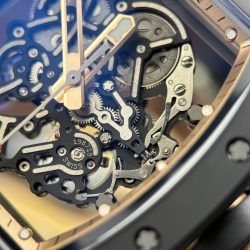 Đồng Hồ Richard Mille RM055 Replica 11 Vỏ Gốm Đen Viền Màu Đồng Xưởng ZF 49.9×42 (2)
