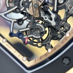 Đồng Hồ Richard Mille RM055 Replica 11 Vỏ Gốm Đen Viền Màu Đồng Xưởng ZF 49.9×42 (2)