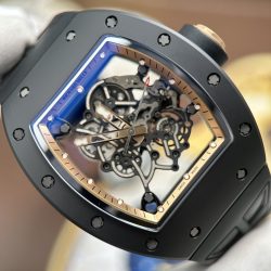 Đồng Hồ Richard Mille RM055 Replica 11 Vỏ Gốm Đen Viền Màu Đồng Xưởng ZF 49.9×42 (2)