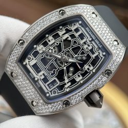 Đồng Hồ Richard Mille RM67-01 Chế Tác Mặt Lộ Cơ Vỏ Đính Full Kim Cương Moissanite 38.7x47 (2)