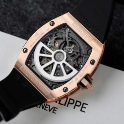 Đồng Hồ Richard Mille RM67-01 Skeleton Chế Tác Mạ Vàng Hồng Máy Mỏng 38,7mm (2)