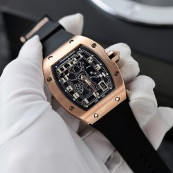 Đồng Hồ Richard Mille RM67-01 Skeleton Chế Tác Mạ Vàng Hồng Máy Mỏng 38,7mm (2)