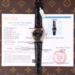 Đồng Hồ Rolex Cellini Dual Time 50525 Chế Tác Mặt Đen Vỏ Bọc Vàng Hồng 18K 39mm (2)