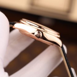 Đồng Hồ Rolex Cellini Dual Time 50525 Chế Tác Mặt Đen Vỏ Bọc Vàng Hồng 18K 39mm (2)