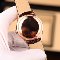 Đồng Hồ Rolex Cellini Dual Time 50525 Chế Tác Mặt Trắng Vỏ Bọc Vàng Thật 18K 39mm (1)