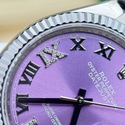 Đồng Hồ Rolex DateJust 126234 Chế Tác Mặt Tím Chải Tia Máy Cơ Thụy Sỹ 36mm (2)