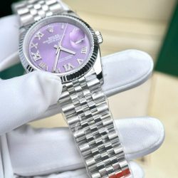 Đồng Hồ Rolex DateJust 126234 Chế Tác Mặt Tím Chải Tia Máy Cơ Thụy Sỹ 36mm (2)