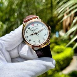 Đồng Hồ Vacheron Constantin Historiques 86122 Replica 11 Mạ Vàng Hồng Mặt Trắng 39mm (2)
