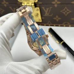 Đồng Hồ Audemars Piguet Royal Oak 15451OR Replica 11 Vỏ Mạ Vàng Hồng Máy Cơ Thuỵ Sỹ 37mm (2)