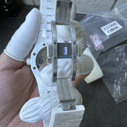 Đồng Hồ Audemars Piguet Royal Oak 15500 Chế Tác Vỏ Gốm Trắng Mặt Tiffany Xưởng APS 41mm (1)