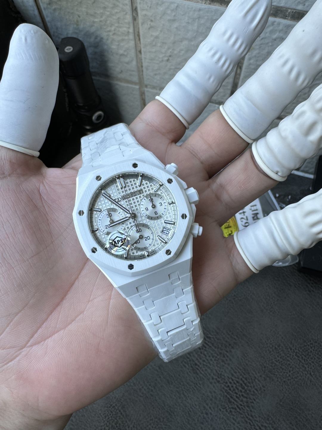 Đồng Hồ Audemars Piguet Royal Oak 26240 Chế Tác Vỏ Gốm Mặt Trắng Xưởng APS 41mm (1)