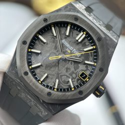 Đồng Hồ Audemars Piguet Royal Oak DiW 15500 Replica 11 Vỏ Carbon Kim Giây Màu Vàng 41mm (2)