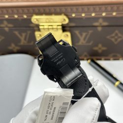 Đồng Hồ Cartier Santos Fake Cao Cấp Mặt Đen Viền Vàng Hồng Máy Cơ Tự Động 51.1×41 (2)