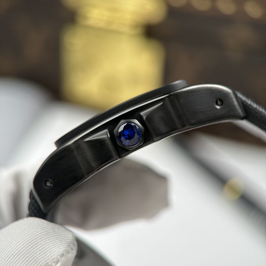 Đồng Hồ Cartier Santos Replica 11 Màu Đen Máy Cơ Tự Động 51.1x41 (2)