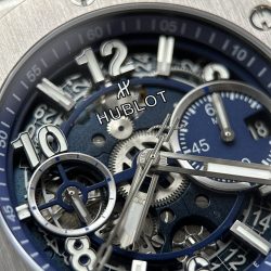 Đồng Hồ Hublot Big Bang Unico Titanium Replica 11 Màu Xanh Dương Máy Cơ Thuỵ Sỹ 42mm (2)
