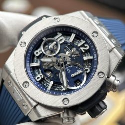 Đồng Hồ Hublot Big Bang Unico Titanium Replica 11 Màu Xanh Dương Máy Cơ Thuỵ Sỹ 42mm (2)