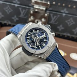 Đồng Hồ Hublot Big Bang Unico Titanium Replica 11 Màu Xanh Dương Máy Cơ Thuỵ Sỹ 42mm (2)