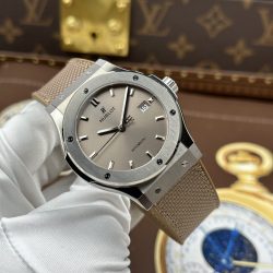 Đồng Hồ Hublot Classic Fusion Replica 11 Màu Nâu Xám Nhà Máy JJZ 42mm (2)