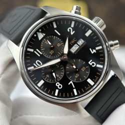 Đồng Hồ IWC Pilot’s Chronograph APXGP IW378009 Replica 11 Mặt Đen Máy Cơ Thuỵ Sỹ 43mm (2)