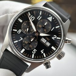Đồng Hồ IWC Pilot’s Chronograph APXGP IW378009 Replica 11 Mặt Đen Máy Cơ Thuỵ Sỹ 43mm (2)