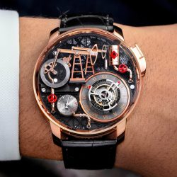 Đồng Hồ Jacob & Co Oil Pump Replica 11 Hoạ Tiết Mô Phỏng Giếng Khoan Dầu 44mm (1)