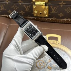 Đồng Hồ Jaeger LeCoultre Chế Tác Master Reverso Tribute Small Seconds 2 Mặt Xám Và Đen 28 (2)