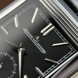 Đồng Hồ Jaeger LeCoultre Chế Tác Master Reverso Tribute Small Seconds 2 Mặt Xám Và Đen 28 (2)