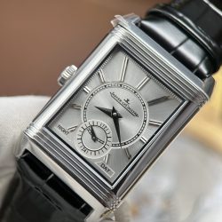 Đồng Hồ Jaeger LeCoultre Chế Tác Master Reverso Tribute Small Seconds 2 Mặt Xám Và Đen 28 (2)