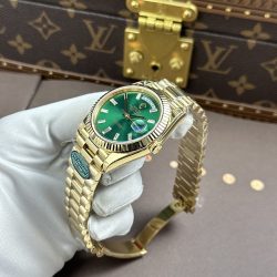 Đồng Hồ Nam Rolex Day-Date Replica 11 Mặt Xanh Lá Bộ Chuyển Động Calibre 3255 Nhà Máy RC 40mm (2)