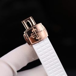 Đồng Hồ Nữ Patek Philippe Aquanaut 5067 Chế Tác Bọc Vàng Thật Viền Đính Moissanite 35 (2)