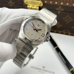 Đồng Hồ Omega Constellation Replica 11 Mặt Xám Máy Cơ Thuỵ Sỹ 38mm (2)
