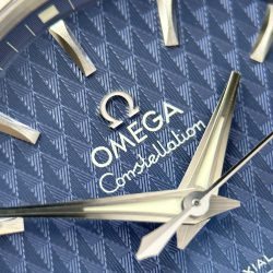 Đồng Hồ Omega Constellation Replica 11 Mặt Xanh Dương Máy Cơ Thuỵ Sỹ 38mm (2)