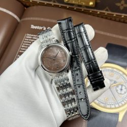 Đồng Hồ Omega De Ville Prestige Chế Tác Mặt Khảm Xà Cừ Nâu Máy Cơ Thuỵ Sỹ 34mm (2)