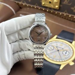 Đồng Hồ Omega De Ville Prestige Chế Tác Mặt Khảm Xà Cừ Nâu Máy Cơ Thuỵ Sỹ 34mm (2)