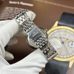 Đồng Hồ Omega De Ville Prestige Rep 11 Nữ Mặt Số Màu Xanh Dương Máy Cơ Thuỵ Sỹ 34mm (2)