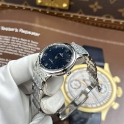 Đồng Hồ Omega De Ville Prestige Rep Cao Cấp Mặt Số Màu Xanh Dương Máy Cơ Thuỵ Sỹ 34mm (2)