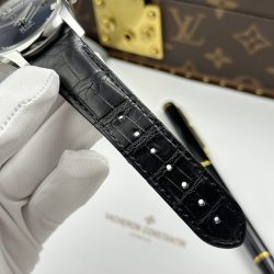 Đồng Hồ Omega Rep Cao Cấp De Ville Co-Axial Chronometer 8500 Mặt Xanh Dương Dây Da 41mm (2)