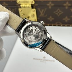 Đồng Hồ Omega Rep Cao Cấp De Ville Co-Axial Chronometer 8500 Mặt Xanh Dương Dây Da 41mm (2)