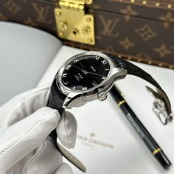 Đồng Hồ Omega Replica 11 De Ville Co-Axial Chronometer 8500 Mặt Đen Dây Da 41mm (2)