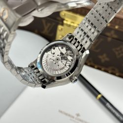 Đồng Hồ Omega Replica 11 De Ville Co-Axial Chronometer 8500 Mặt Đen Dây Kim Loại 41mm (2)