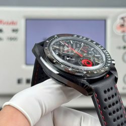Đồng Hồ Omega Replica 11 Speedmaster Dark Side of the Moon Vỏ Gốm Đen Dây Da 44mm (1)
