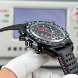 Đồng Hồ Omega Replica 11 Speedmaster Dark Side of the Moon Vỏ Gốm Đen Dây Da 44mm (1)