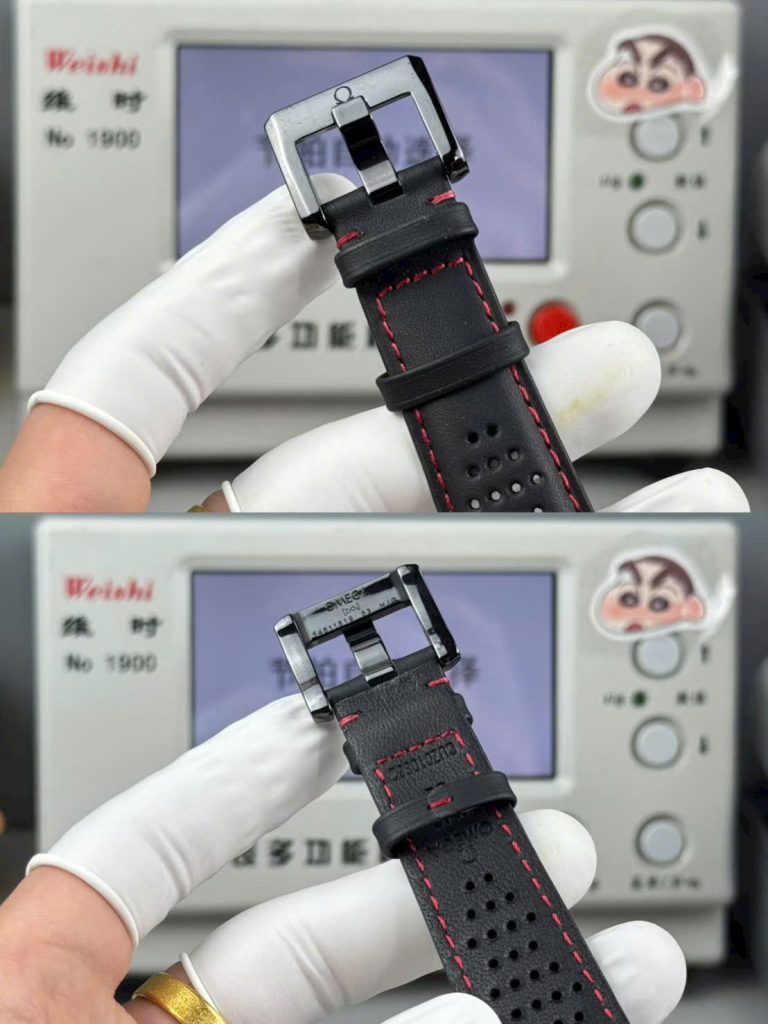 Đồng Hồ Omega Replica 11 Speedmaster Dark Side of the Moon Vỏ Gốm Đen Dây Da 44mm (1)