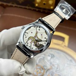 Đồng Hồ Patek Philippe Calatrava 6119 Rep 11 Mặt Trắng Dây Da Màu Đen 39mm (2)