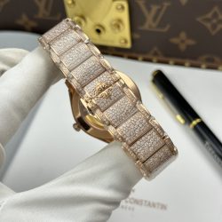 Đồng Hồ Patek Philippe Twenty 4 7300 Chế Tác Vỏ Mạ Vàng Hồng Đính Full Đá 36mm (2)