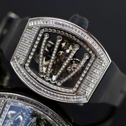 Đồng Hồ Richard Mille RM59-01 Replica 11 Đính Full Đá Dây Cao Su 51x43mm (2)