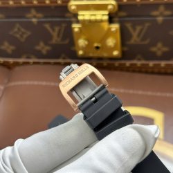 Đồng Hồ Richard Mille RM67-01 Chế Tác Mạ Vàng Hồng Đính Full Kim Cương Moissanite 38.7×47 (2)