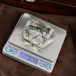 Đồng Hồ Rolex DateJust Nữ Replica 11 Mặt Bạc Máy Cơ Thuỵ Sỹ Nhà Máy THB 31mm (2)