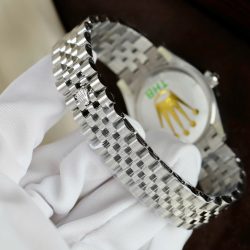 Đồng Hồ Rolex DateJust Nữ Replica 11 Mặt Bạc Máy Cơ Thuỵ Sỹ Nhà Máy THB 31mm (2)